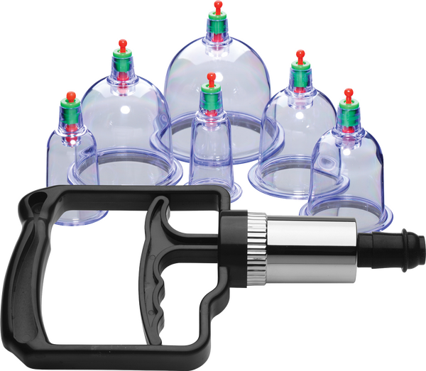 Master Series Sukshen Cupping Set With Acu Points 6 Piece Breast and Nipple Toys