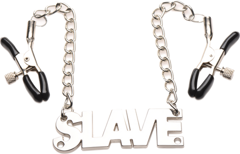 Master Series Enslaved Slave Chain BDSM Play Nipple Clamps - Nipple and Clit Clamps