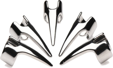 Master Series Clawed 5 Piece Sensation Play Finger Rings - Electro Sex