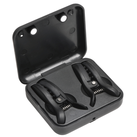 Master Series Dark Grip Vibrating BDSM Nipple Clamps Nipple and Clit Clamps