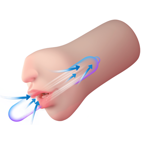 Amovibe Suction Kiss Sucking & Vibrating Mouth Strokers Realistic Butts And Vaginas