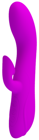 Pretty Love Flirt Rechargeable Multi Function Rabbit Vibrator Purple - Rabbit Vibrators
