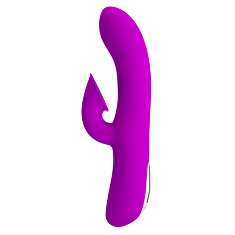 Pretty Love Anthony Rechargeable Sucking & Vibrating Rabbit Massager Purple - Rabbit Vibrators