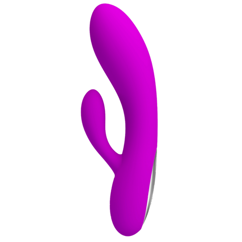 Pretty Love Alvin Rechargeable Silicone Rabbit Massager - Rabbit Vibrators