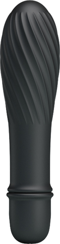 Pretty Love Solomon 10 Function G Spot Silicone Vibrator Black - G-Spot Vibrators