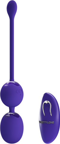 Pretty Love Willie Youth Remote Control Vibrating Love Egg Massager Purple - Love Eggs and Kegel Exercisers