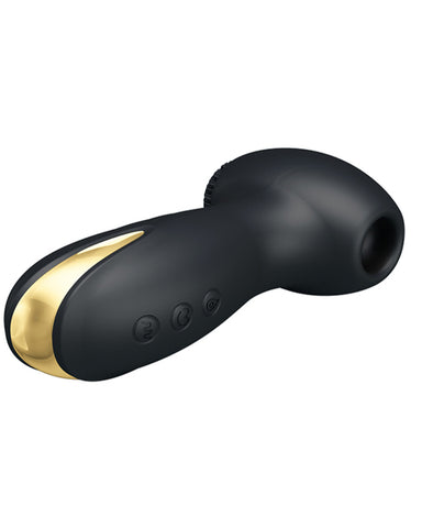 Pretty Love Hammer Rechargeable Clitoral Stimulator Black - Clit Ticklers and Pulsators