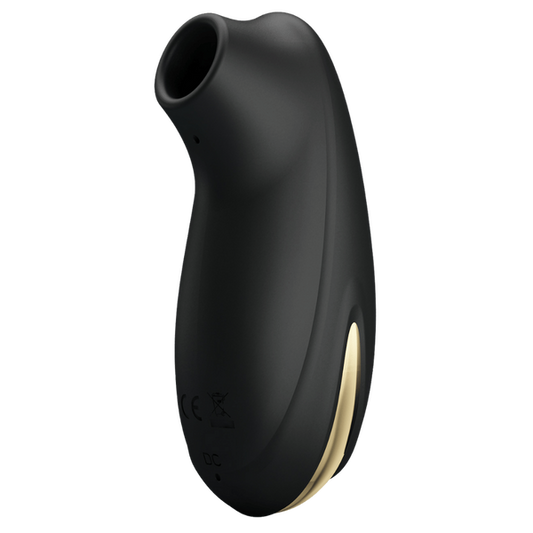 Pretty Love Otis Rechargeable Suction Based Clitoral Massager Black - Clit Ticklers and Pulsators
