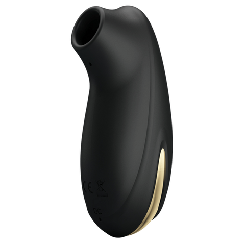 Pretty Love Otis Rechargeable Suction Based Clitoral Massager Black - Clit Ticklers and Pulsators