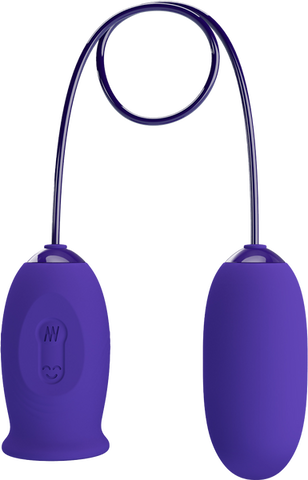 Pretty Love Daisy Youth Multi Function Vibrating Love Egg Purple - Love Eggs and Kegel Exercisers