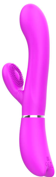 Pretty Love USB Rechargeable Rabbit Style Clitoris Vibrator Purple Rabbit Vibrators