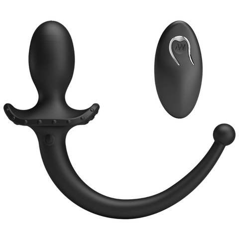 Baile Remote Control Vibrating Silicone Butt Plug Tail - Butt Plugs