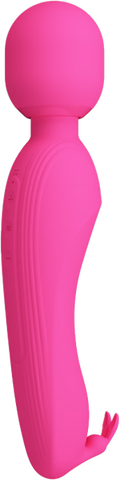 Pretty Love Rechargeable Curtis Vibrating Body Wand Pink - Body Wands