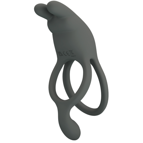 Pretty Love Seth Master Vibrating Cock Ring Grey Vibrating Cock Rings