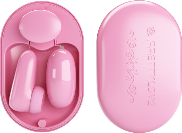 Pretty Love Magic Box USB Rechargeable Bullet & Stimulator Vibrator Pink Bullet Vibrators