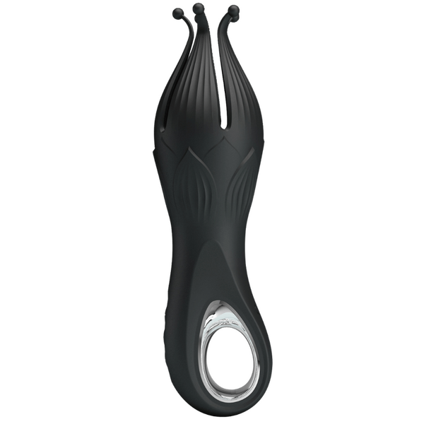 Pretty Love Arella Rechargeable Clitoral Massager Black Clit Ticklers and Pulsators