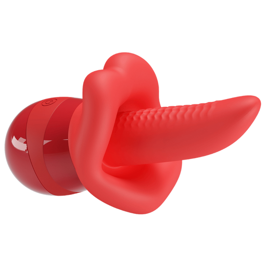 Baile Obelia Flaming Lips Rechargeable Clitoral Stimulator Red Clit Ticklers and Pulsators