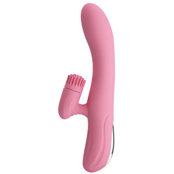 Pretty Love Chris Rotating Tongue Rabbit Vibrator Pink Rabbit Vibrators