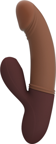 Pretty Love Kane Rechargeable Rabbit Shape G Spot Massager Brown - Rabbit Vibrators