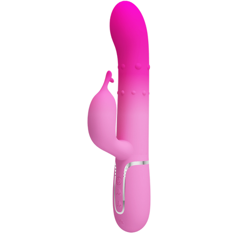 Pretty Love Shima Rechargeable 7 Function Rabbit Vibrator Pink - Rabbit Vibrators