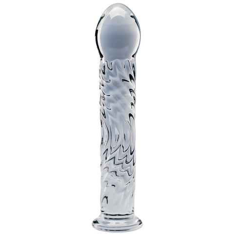 Creative Conceptions Seraphic Ripple Borosilicate Glass Dildo - Glass Sex Toys