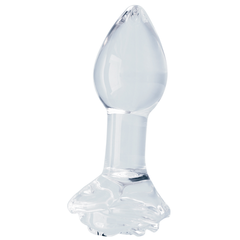 Creative Conceptions Utopian Bloom Glass Butt Plug - Glass Sex Toys