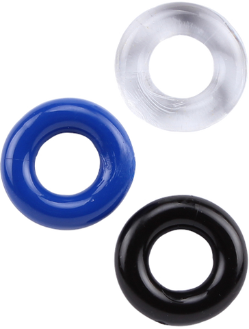 La Viva 3Some Stretchy Cock Rings Set - Stretchy Cock Rings