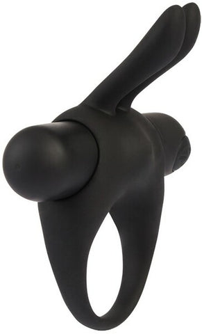 La Viva Babbitty Rabbitty Stretchy Silicone Cock Ring Black - Stretchy Cock Rings