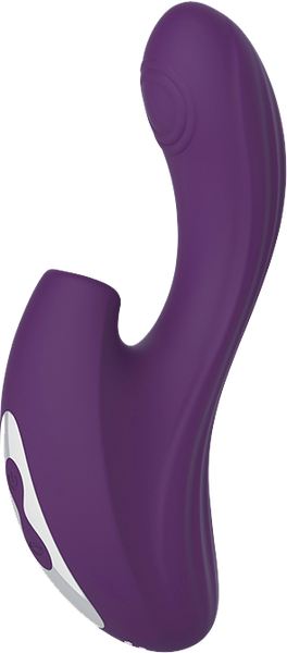 La Viva Zirconia Sucking & Knocking Rabbit Vibrator Purple - Rabbit Vibrators