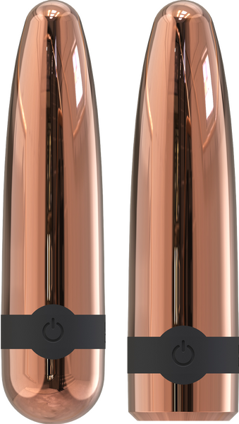 La Viva Quake Shell Multi Function Bullet Vibrator Rose Gold - Bullet Vibrators