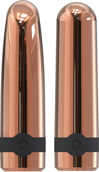 La Viva Quake Ammo 10 Function Bullet Vibrator Rose Gold - Bullet Vibrators