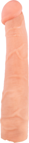 Loveclone RX Penis Extension Sleeve 10 Inch Flesh - Penis Sleeves and Extenders
