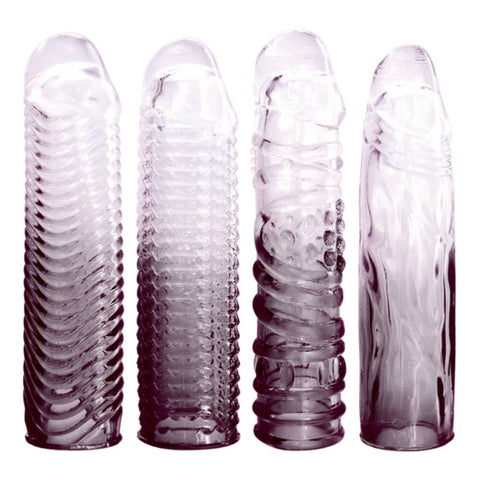 Massive 4 in 1 Soft Male Penis Extension Sleeve - Penis Sleeves and Extenders