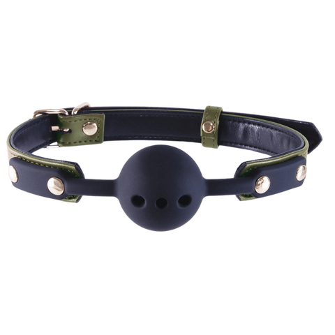 Nanma Breathable BDSM Play Silicone Gag Ball - Bondage Gags and Bits