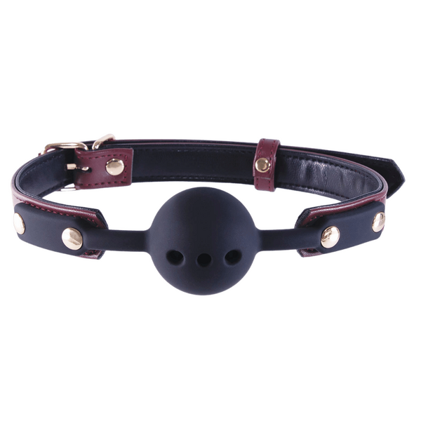 Nanma Breathable BDSM Play Silicone Gag Ball - Bondage Gags and Bits