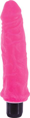 True Feel Ribbed Dual Density Realistic Vibrating Cock 16.5 cm - Vibrating Dildos