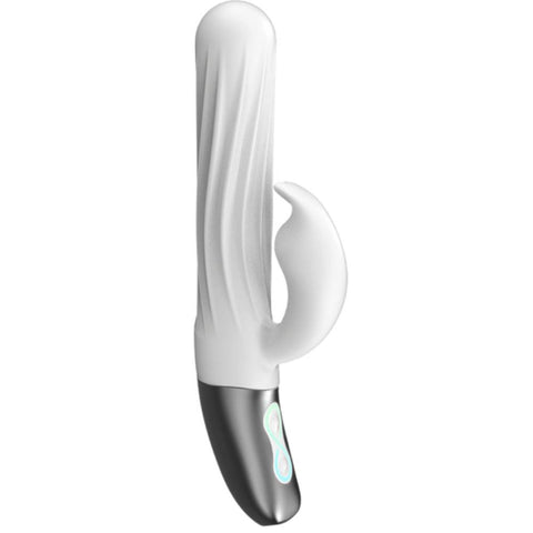 Titanz 10 Functions Thrusting Rabbit Rechargeable Silicone Vibrator - Rabbit Vibrators