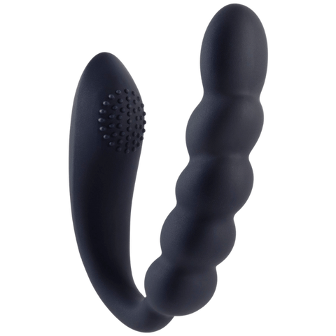 Deep Romance Bendable Dual Motors G Spot Silicone Massager Black - G-Spot Vibrators