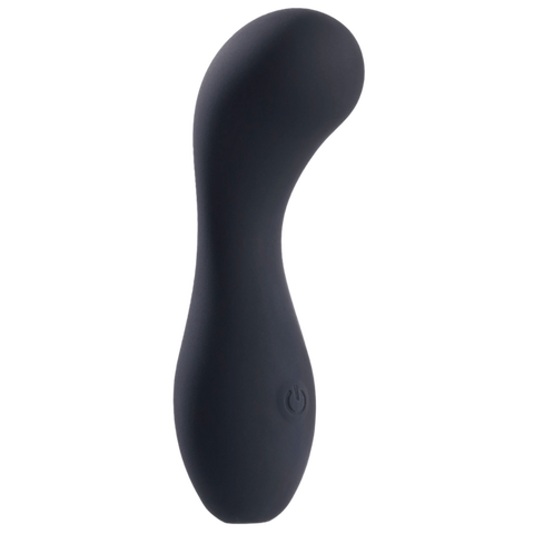 Deep Romance One Touch Control G Spot Silicone Stimulator Black - G-Spot Vibrators