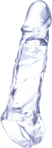 Ice Crystals Collection Penis Length Enhancer 5 Inch Clear - Penis Sleeves and Extenders