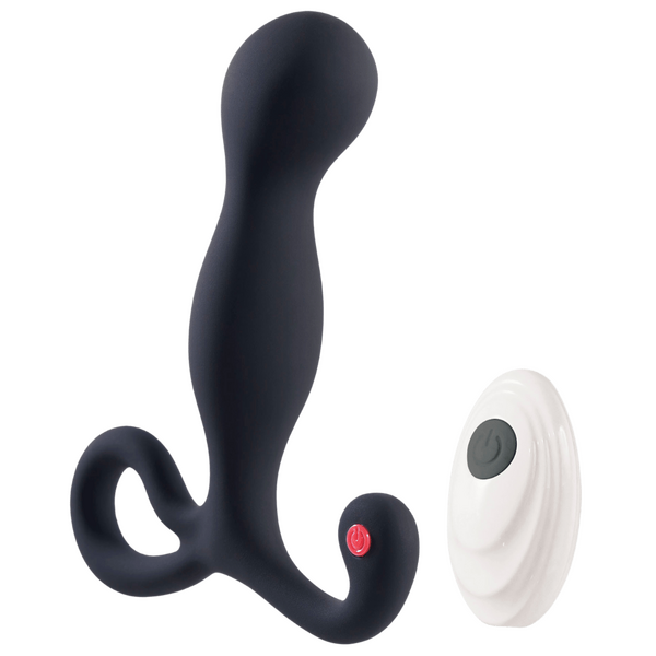 Deep Romance Remote Controlled Silicone Prostate Stimulator Black Prostate Toys