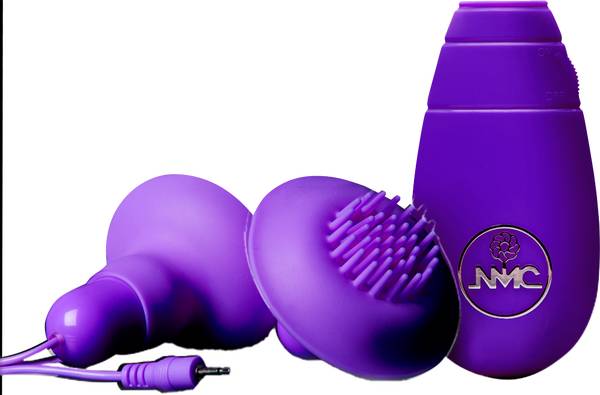 Excellent Power Double Trouble Nipple and Clit Teaser With Vibrating Bullet Nipple and Clit Clamps