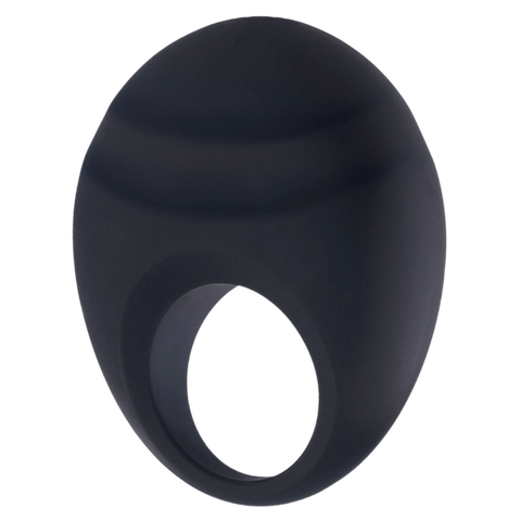 Deep Romance 10 Function Cock Ornament With Clit Stimulator Black - Vibrating Cock Rings