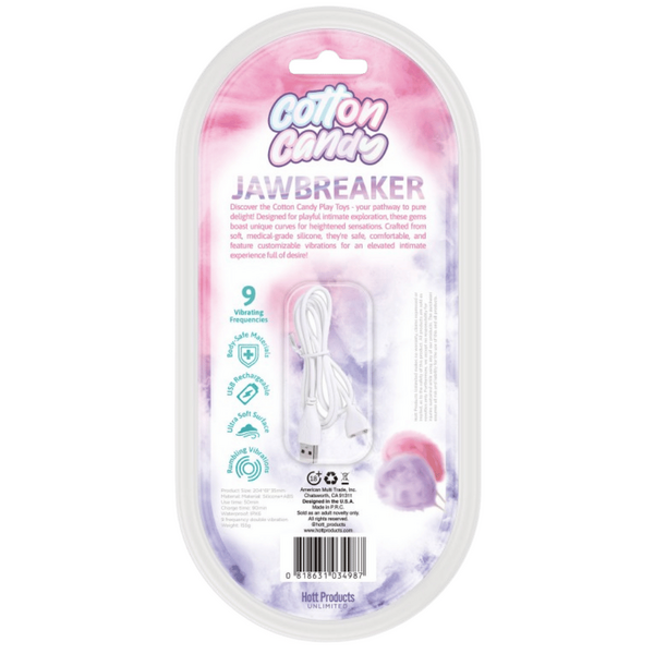 Hott Products Jawbreaker USB Rechargeable Rabbit Vibrator Cotton Candy Rabbit Vibrators