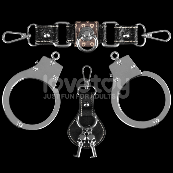 Lovetoy Heavy Metal BDSM Play Unisex Handcuffs - Cuffs And Restraints