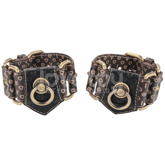 Lovetoy Premium PU Leather BDSM Thigh Cuffs Set Cuffs And Restraints