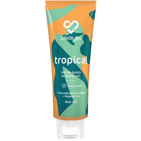 Ansell Tropical Water-based Intimate Gel 80ml - Water Based Lubes