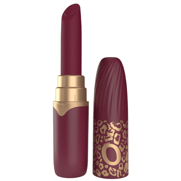 Screaming O Premium 10 Function Lipstick Vibrator Merlot Clit Ticklers and Pulsators