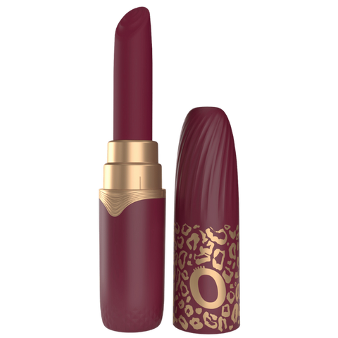 Screaming O Premium 10 Function Lipstick Vibrator Merlot - Clit Ticklers and Pulsators