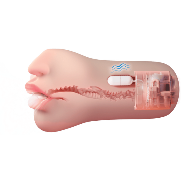 Amovibe Suction Kiss Sucking & Vibrating Mouth Strokers Realistic Butts And Vaginas